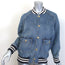Celine Teddy Denim Bomber Jacket Blue Cotton Size Medium