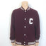 Celine Teddy Varsity Jacket Burgundy Cotton Size Medium Unisex