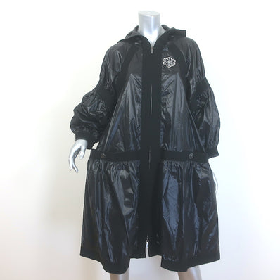 Chanel 19B Snowflake CC Hooded A-Line Parka