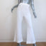 Chanel 19C Flared Knit Pants White Cotton Size 40