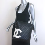 Chanel 2004 Ligne Cambon CC Large Messenger Bag 