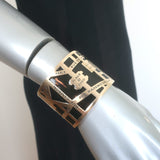 Chanel 2015 Rue Cambon Wide Cuff Bracelet 