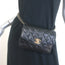 Chanel 2017 Quilted Leather Chain-Trim Mini Envelope Belt Bag Black Size 85