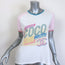 Chanel 2017 Viva Coco Cuba Libre T-Shirt White & Light Pink Cotton Size Medium