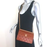 Chanel 23A Small Chain Frame Flap Bag Gold 