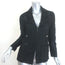 Chanel 23S Lace Crystal-Button Blazer Jacket Black Cotton-Blend Size 34 NEW
