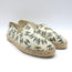 Chanel Allover CC Print Espadrilles Cream Leather Size 37