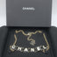 Chanel B22 Enamel Logo CC Chain Belt Gold/Black 35