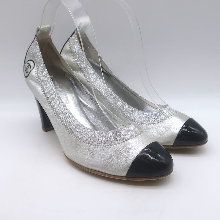 Chanel Cap Toe CC Ballet Pumps