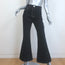 Chanel High-Waist Flared Bell Bottom Jeans Black Denim Size 38