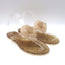 Chanel Jelly CC Camellia Thong Sandals Nude Size 39 Flat Flip Flops