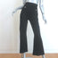 Chanel Metallic Knit Flared Pants Black Size 40