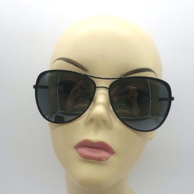 Chanel Mirrored Summer Pilot Sunglasses Black 4223 101/26
