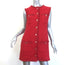 Chanel SS22 Multi-Pocket Tweed Mini Dress Red Cotton-Blend Size 38