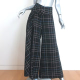 Chanel Windowpane Check Ultra Wide Leg Draped Pants 