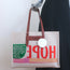 Chloe Corita Kent Embroidered Canvas Tote Beige Large Shoulder Bag NEW