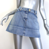Chloe Denim Mini Skirt Classic Blue Cotton Size 40