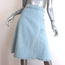 Chloe Light Denim Midi Wrap Skirt Blue Stretch Cotton Size 42 NEW