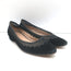 Chloe Scalloped Suede & Mesh Flats Black Size 35