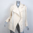 Chloe Side-Buckled Coat Milk Stretch Wool Crepe Size 36