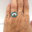 Christian Dior Bohemienne Turquoise & Resin Bee Ring Silver Size 6 -Medium