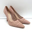 Christian Dior Capture Rose des Vents Lurex Cannage Pumps Rose Gold Size 39.5