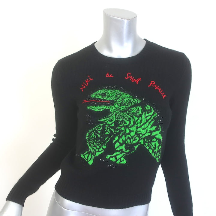Christian Dior Cashmere Niki de Saint Phalle Dinosaur Sweater 