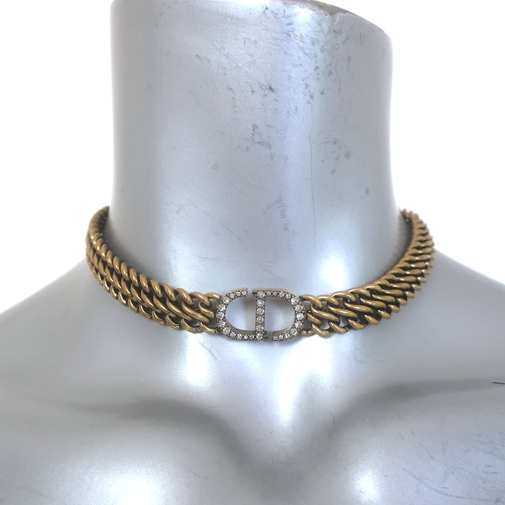 Christian Dior Crystal Pave 30 Montaigne Choker Necklace 