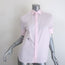 Christian Dior Cuffed Sleeve Button Down Shirt Light Pink Cotton Size US 2
