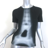 Christian Dior Eiffel Tower T-Shirt Black Cotton-Linen Size Extra Small