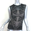 Christian Dior Fishnet Lace Sleeveless Top Black Size 40