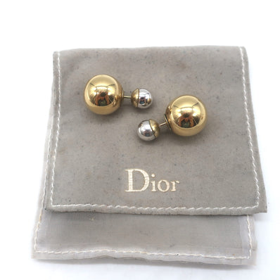 Christian Dior Mise En Dior Tribal Earrings Gold & Silver