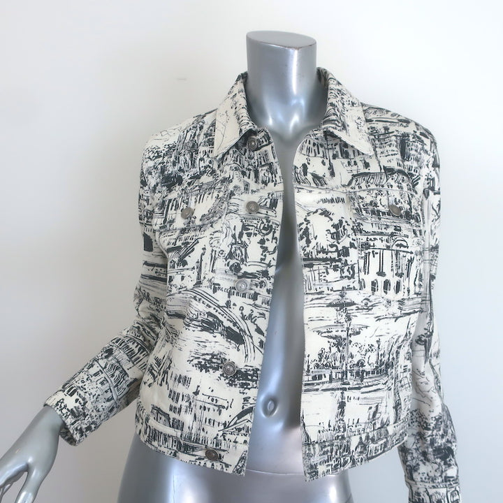 Christian Dior Paris Print Denim Jacket