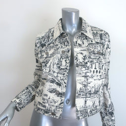 Christian Dior Paris Print Denim Jacket