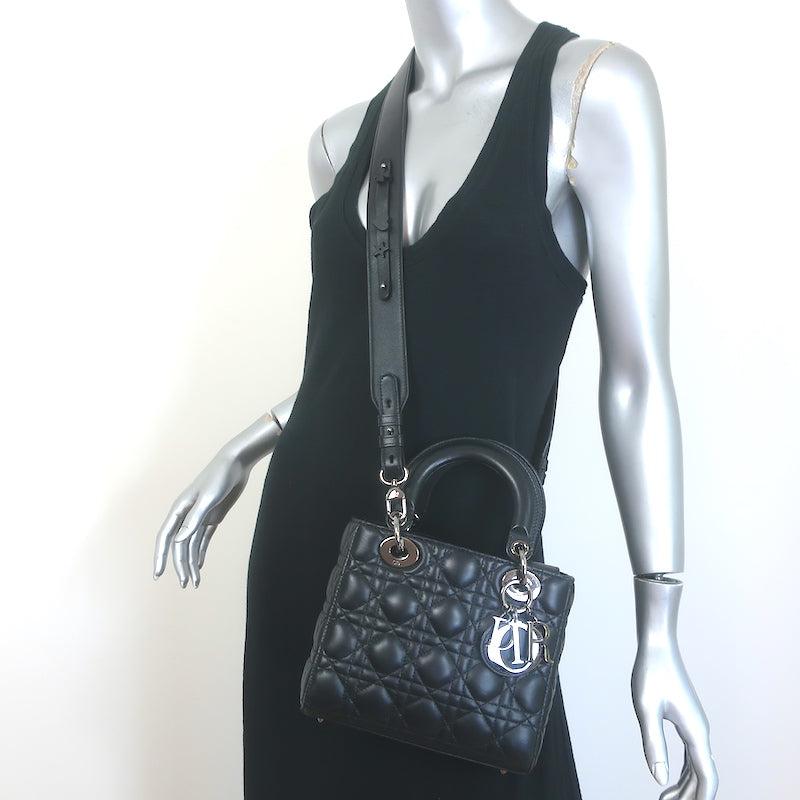 Pre-Owned Authentic Christian Dior Small Lady Dior Crossbody Bag