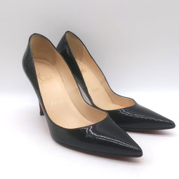 Christian Louboutin Pigalle 100 Pointed Toe Pumps Black Patent 
