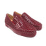 Christian Louboutin Roller Boat Spike Slip-On Sneakers Red Patent Size 41.5 NEW
