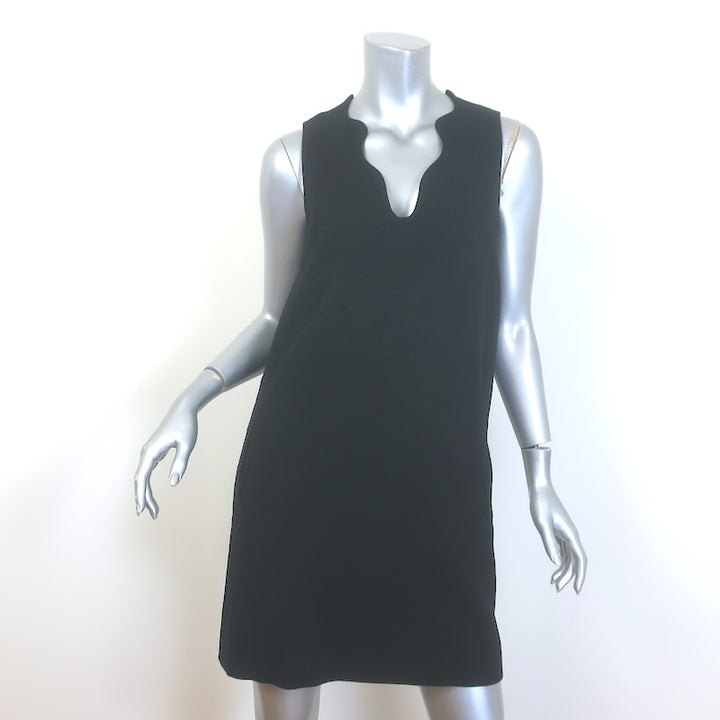Christopher Kane Scalloped V-Neck Sleeveless Mini Dress