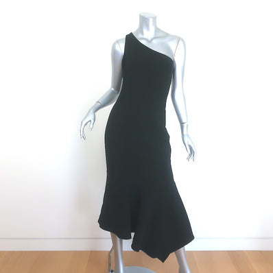 Cinq a Sept Dulcina One-Shoulder Asymmetrical Midi Dress 