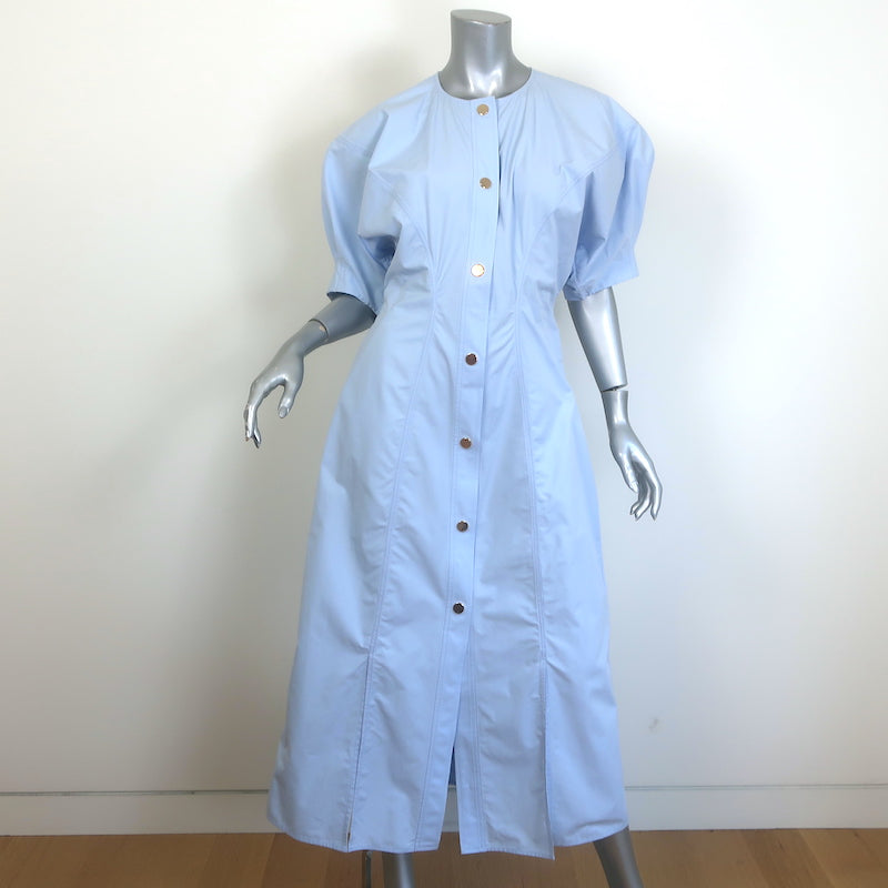 Colville Nexus Puff Sleeve Midi Dress Light Blue Cotton Poplin Size 42 Celebrity Owned Colville Nexus Puff Sleeve Midi Dress Light Blue Cotton Poplin Size 42 Celebrity Owned