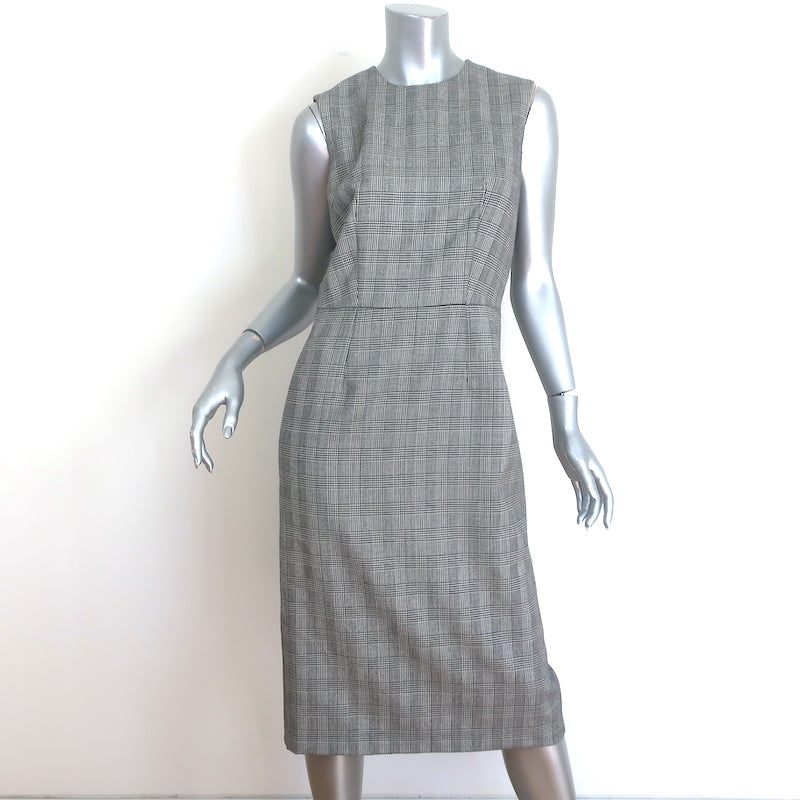 Comme des Garcons Glen Check Sleeveless Shift Dress Black/White Size Small NEW