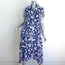 Comme des Garcons Hawaii Print Midi Shirt Dress Blue/White Size Extra Small
