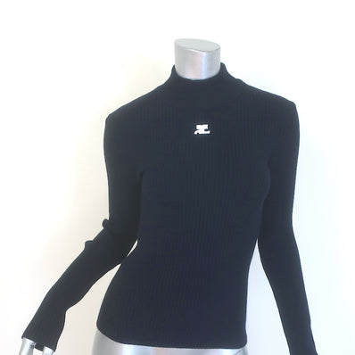 Courreges Re-Edition Ribbed Knit Turtleneck