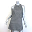 Courreges Tweed Logo-Embroidered Sleeveless Mini Dress Gray Wool-Blend Size 38