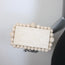 Cult Gaia Eos Beaded Raffia Clutch Bag Beige