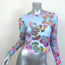 Cynthia Rowley Sunkissed Rashguard Top Blue Butterfly Print Size Medium