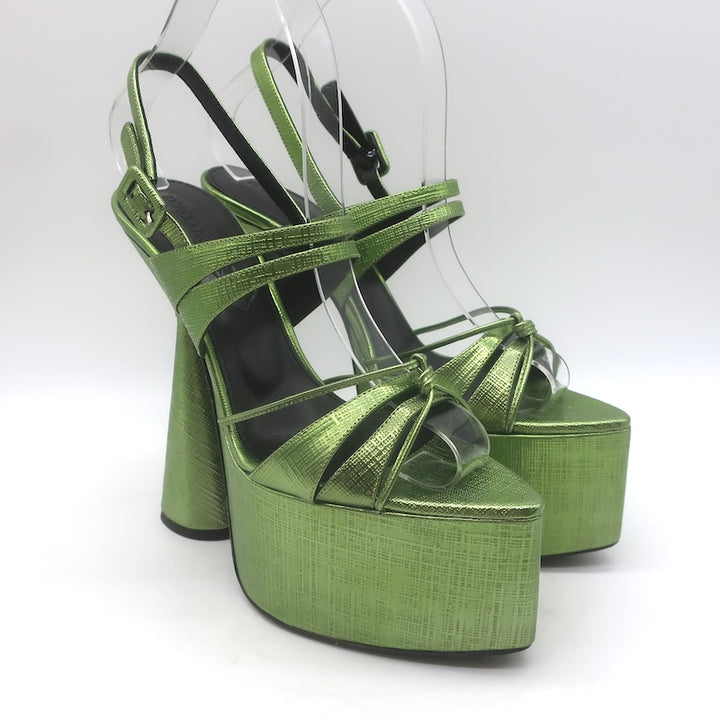 D’Accori Belle Metallic Platform Sandals