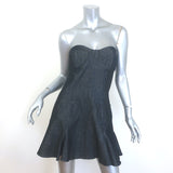 Dana Foley NYC Ruby Lee Strapless Denim Mini Dress 