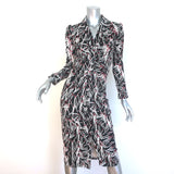 Diane von Furstenberg Sheska Ruched Midi Dress Matches Print