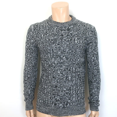 Dior Homme Marled Cable Knit Crewneck Sweater